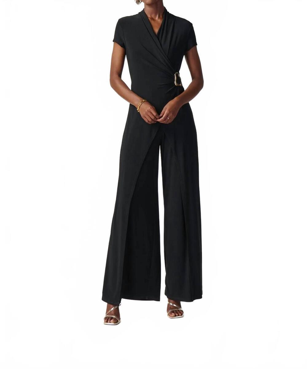 NEW JOSEPH RIBKOFF silky knit jumpsuit in french blue